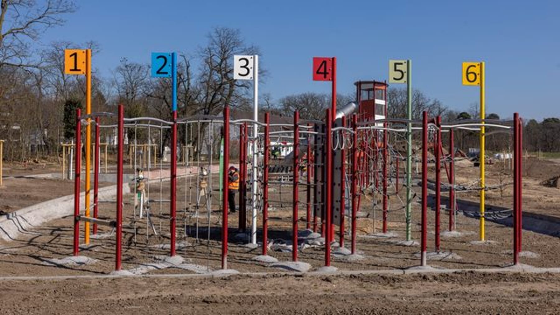 Rennbahnpark vor der Eröffnung 