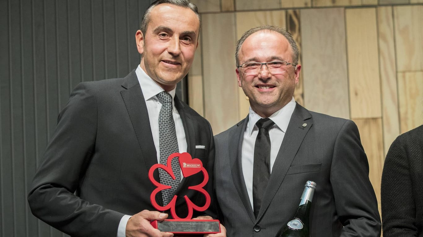 Fabrice Kieffer, Maitre im Restaurant Les Deux in München bei der Gala des Guide Michelin Deutschland 2018 (Symbolbild): Neue Michelin-Sterne für München.