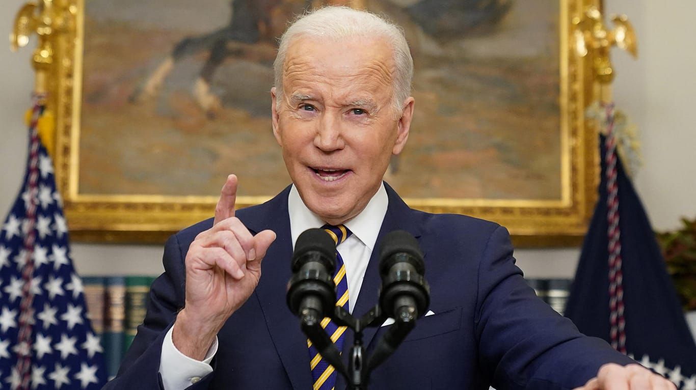 US-Präsident Joe Biden: Am Dienstag verkündete er einen amerikanischen Importstopp für russisches Öl.