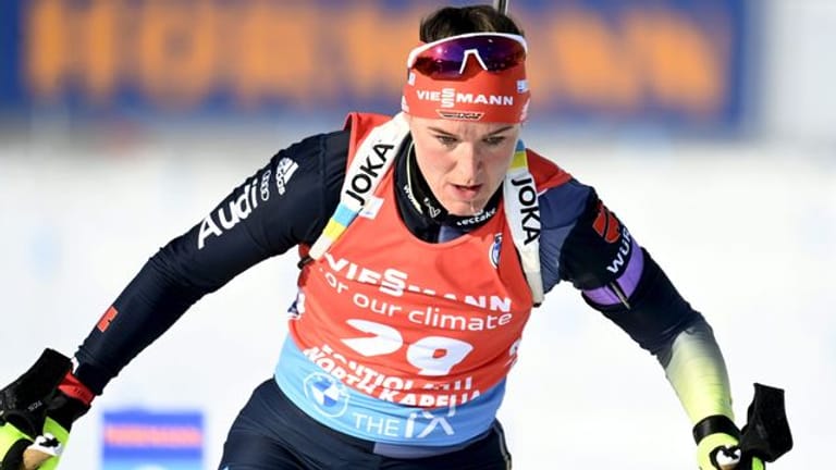 Denise Herrmann tritt beim Biathlon-Weltcup in Estland an.