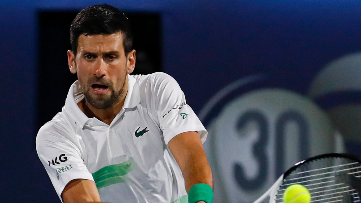 Novak Djokovic: Der Tennisspieler zuletzt in Dubai bei einem Turnier.