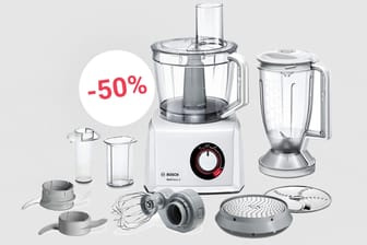 Die Küchenmaschine MultiTalent 8 von Bosch ist heute mit viel Zubehör zum halben Preis im Angebot.
