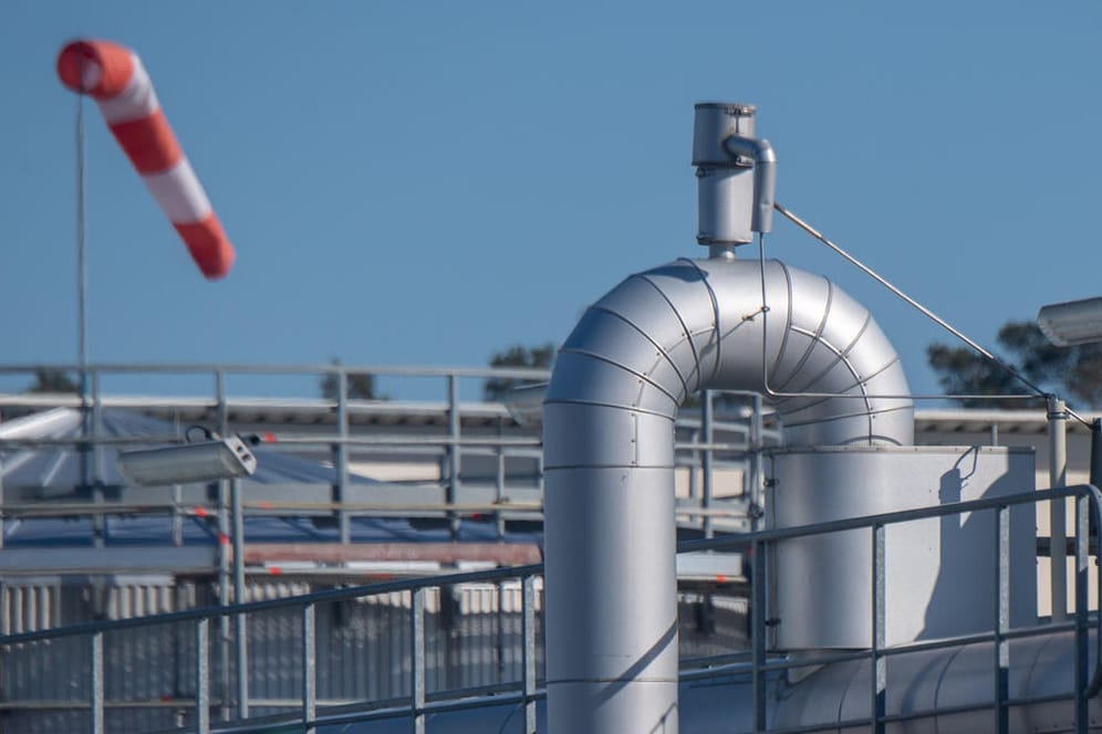 Gasempfangsstation von Nord Stream 1 in Lubmin: Nach Angaben der Betreibergesellschaft wurden 2021 59,2 Milliarden Kubikmeter Erdgas durch die Pipeline nach Europa exportiert.
