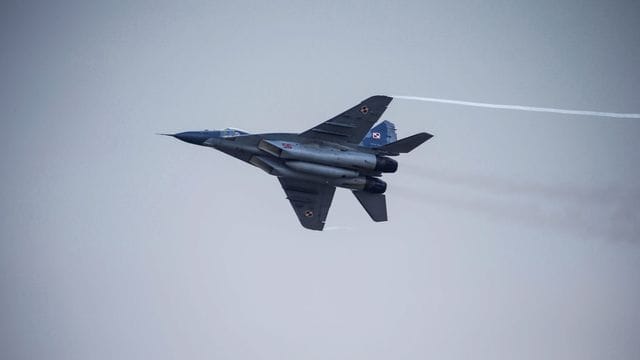 Polen wollte seine MiG-29 auf den US-Luftwaffenstützpunkt Ramstein in Rheinland-Pfalz bringen - die USA sollten sie dann der Ukraine zur Verfügung stellen.