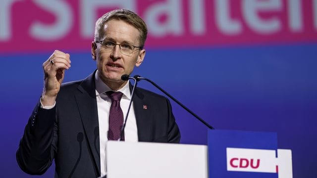 Ministerpräsident Daniel Günther beim Landesparteitag der CDU Anfang März. Ministerpräsident Daniel Günther beim Landesparteitag der CDU Anfang März.