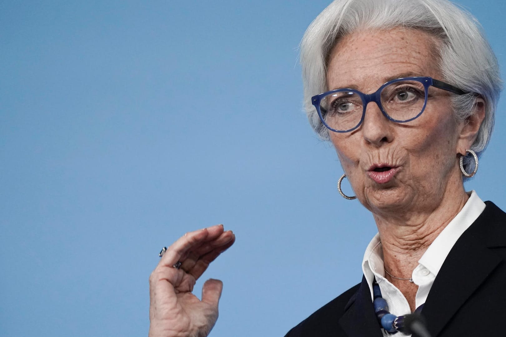 Christine Lagarde (Symbolbild): Die EZB rührt den Leitzins nicht an. Christine Lagarde (Symbolbild): Die EZB rührt den Leitzins nicht an.