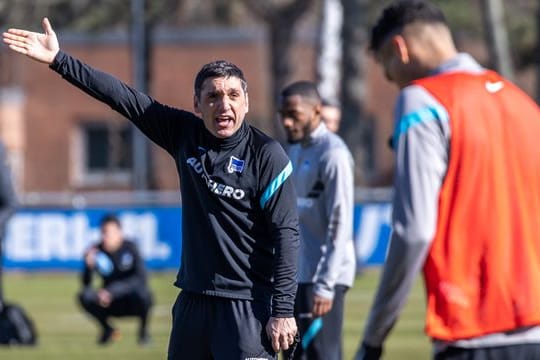 Trainer Tayfun Korkut hofft auf einen Erfolg seiner kriselnden Hertha.