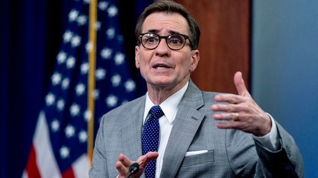 Laut Pentagon-Sprecher John Kirby gehen die USA davon aus, dass Nordkorea ein neues Raketensystem entwickelt. Laut Pentagon-Sprecher John Kirby gehen die USA davon aus, dass Nordkorea ein neues Raketensystem entwickelt.