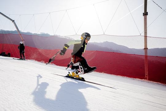 Anna-Lena Forster rangiert nach dem ersten Lauf im Riesenslalom nur auf Platz vier.