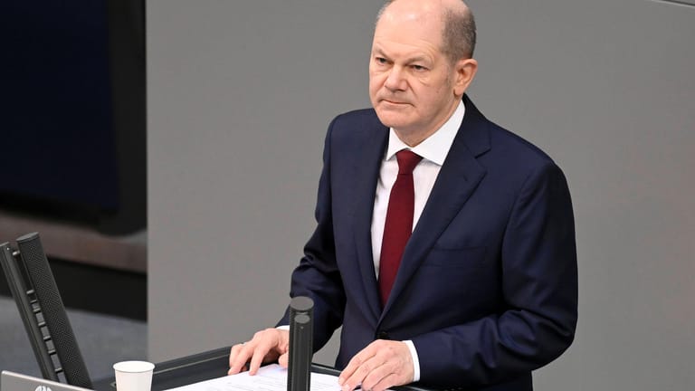 So kann es nicht weitergehen: Olaf Scholz im Bundestag.
