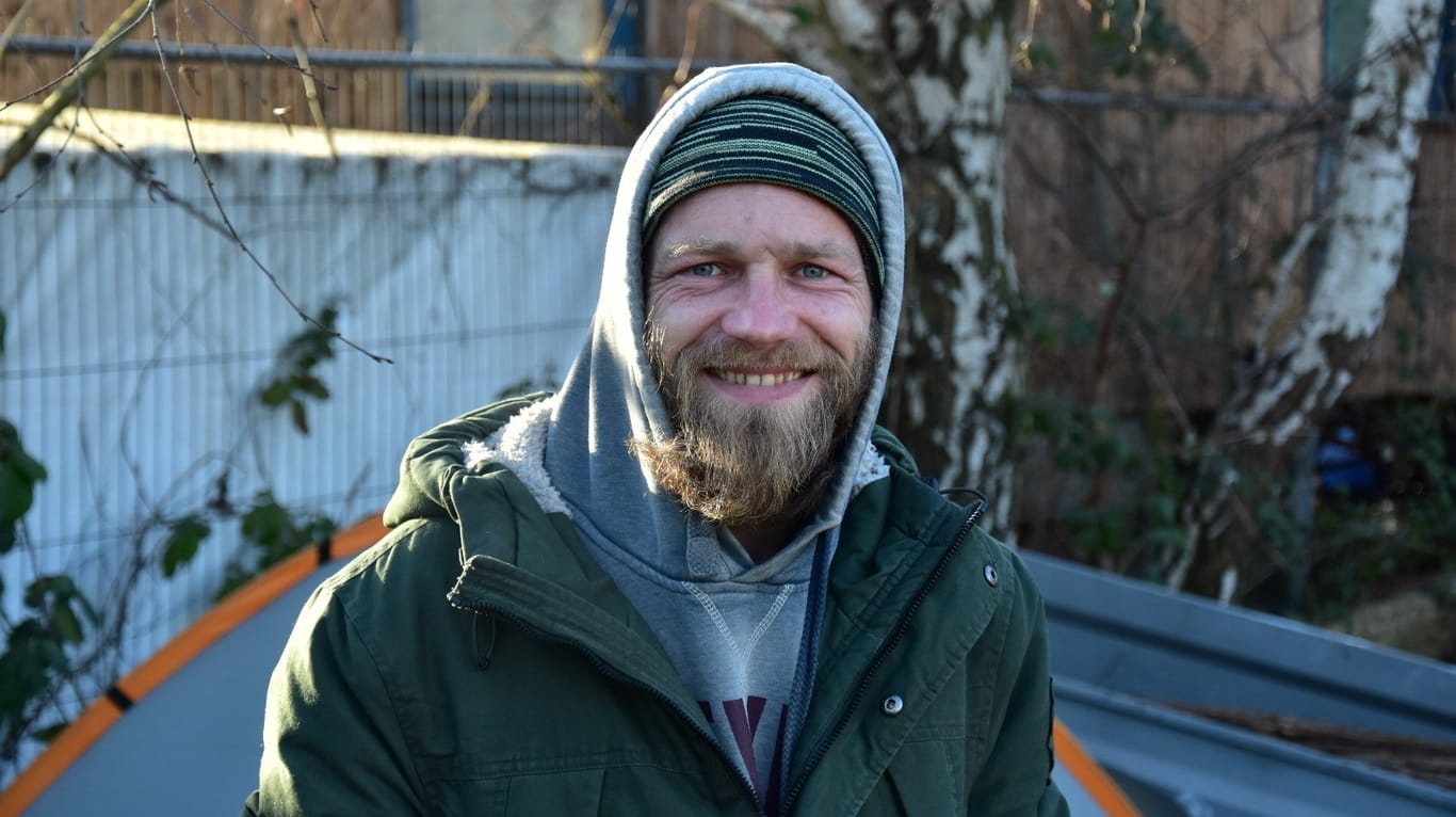 Christian aus dem Hamburger Schanzenviertel: Der 39-Jährige lebt seit mehr als 15 Jahren auf der Straße.