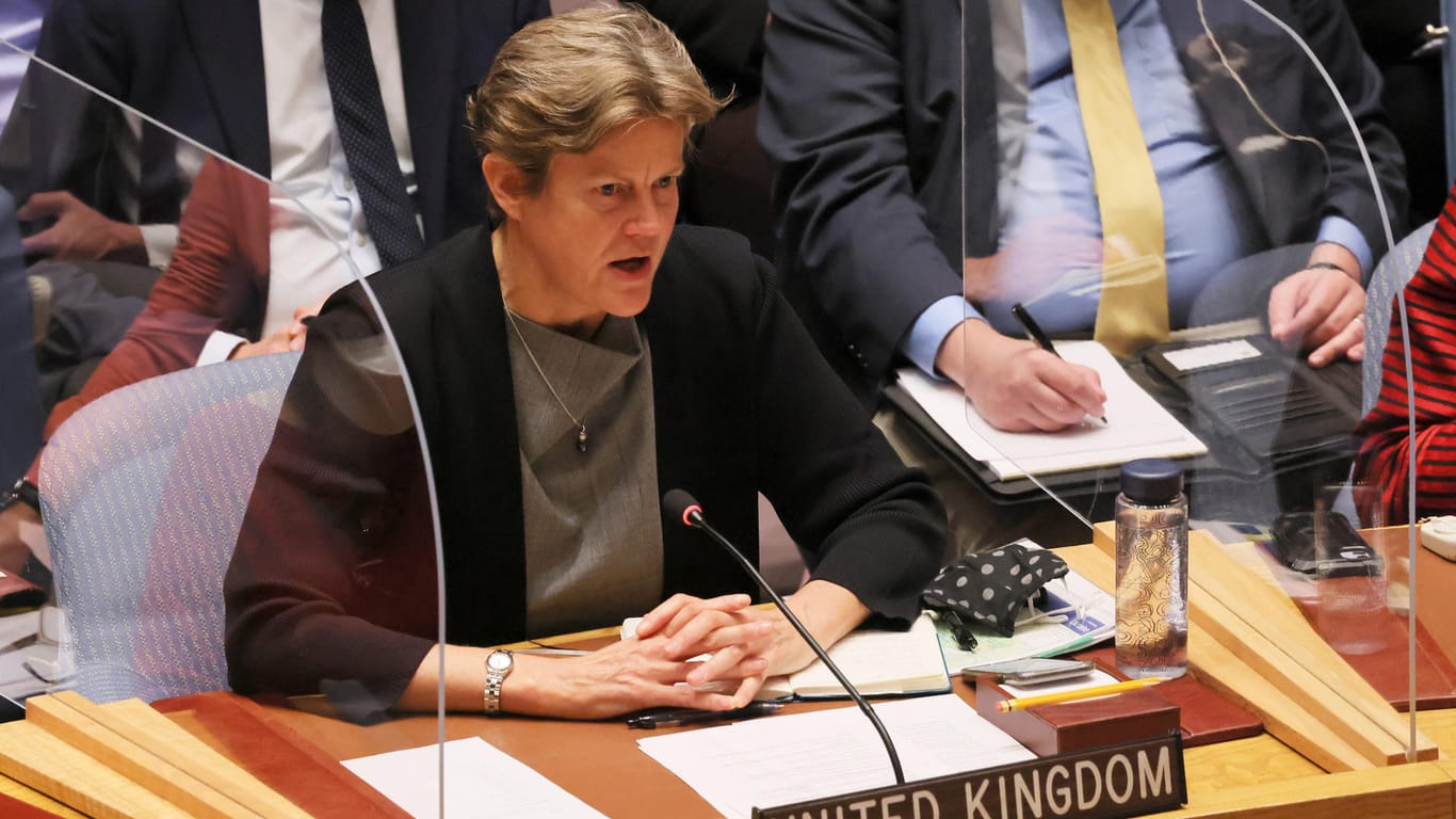 Britische UN-Vertreterin Barbara Woodward: "Es gibt nicht den geringsten glaubwürdigen Hinweis, dass die Ukraine ein Programm für biologische Waffen hat."