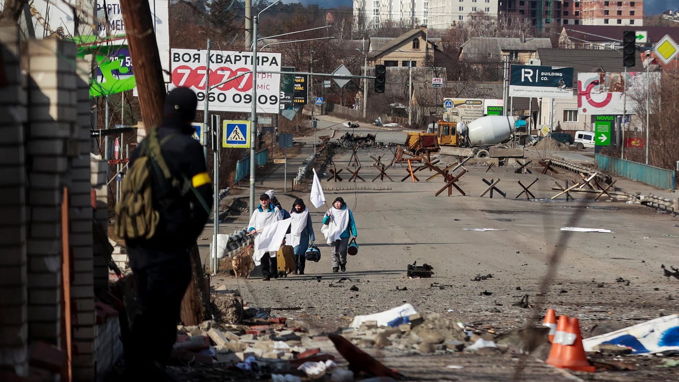 Irpin: Die Vorstadt von Kiew stand in den vergangenen Tagen unter heftigem russischen Beschuss.