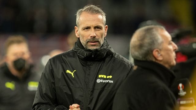 Dortmunds Trainer Marco Rose wechselte im vergangenen Sommer begleitet von großen Erwartungen aus Mönchengladbach zum BVB. Dortmunds Trainer Marco Rose wechselte im vergangenen Sommer begleitet von großen Erwartungen aus Mönchengladbach zum BVB.