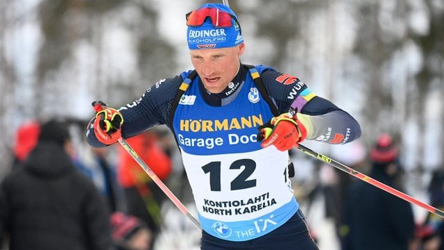 Biathlet Erik Lesser kam als Fünfter 38,6 Sekunden hinter dem norwegischen Sieger Vetle Sjastad Christiansen ins Ziel.