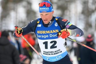 Biathlet Erik Lesser kam als Fünfter 38,6 Sekunden hinter dem norwegischen Sieger Vetle Sjastad Christiansen ins Ziel.