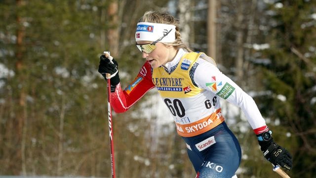 Langläuferin Therese Johaug feierte beim Weltcup im schwedischen Falun ihren 100.