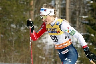 Langläuferin Therese Johaug feierte beim Weltcup im schwedischen Falun ihren 100.