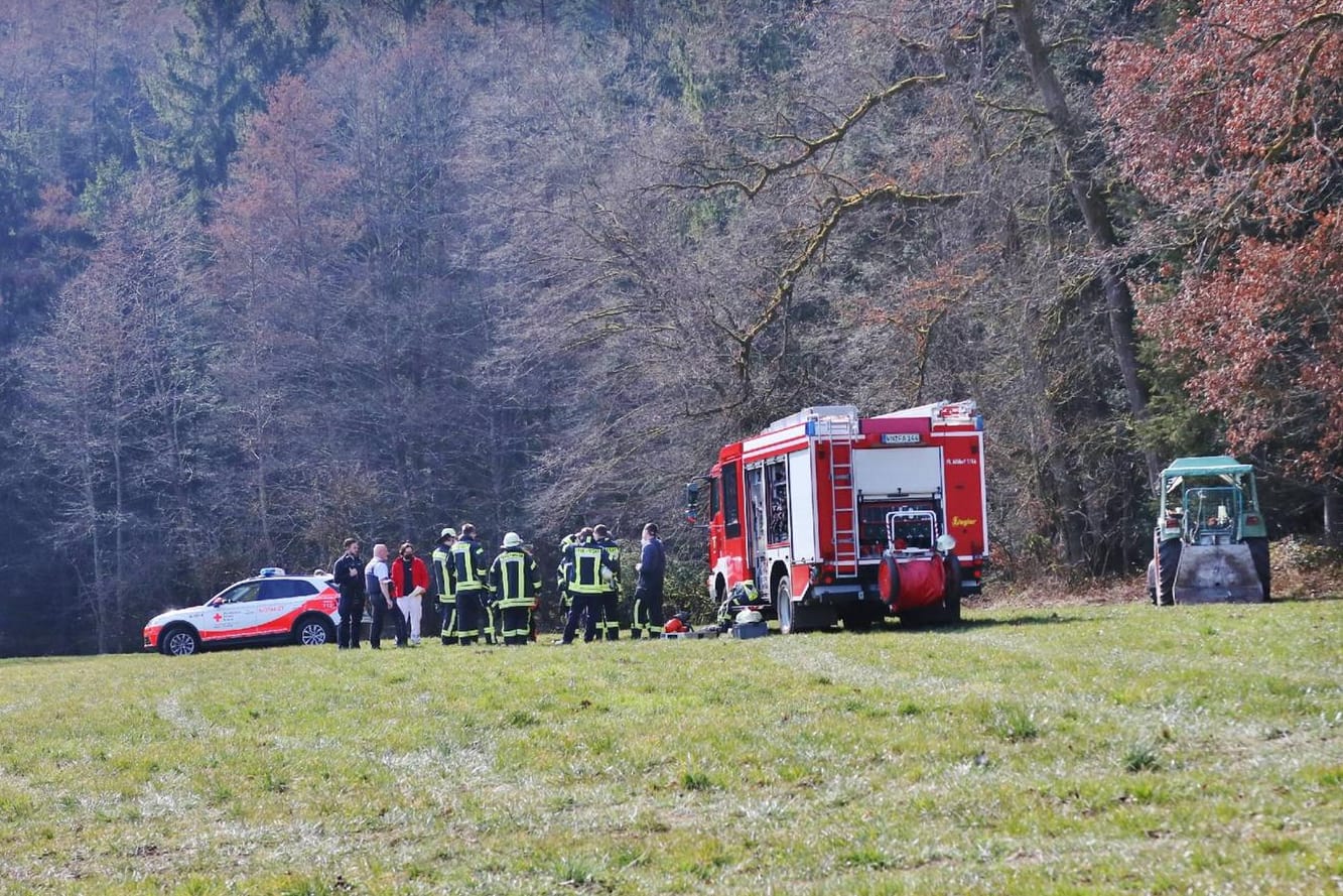 Unfallstelle in Alfdorf: Dort kam ein Mann bei Baumfällarbeiten ums Leben.