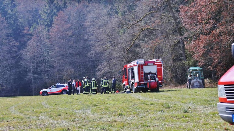 Unfallstelle in Alfdorf: Dort kam ein Mann bei Baumfällarbeiten ums Leben.