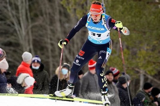 Denise Herrmann wurde beim Biathlon-Weltup in Ötepää in Estland Zweite.