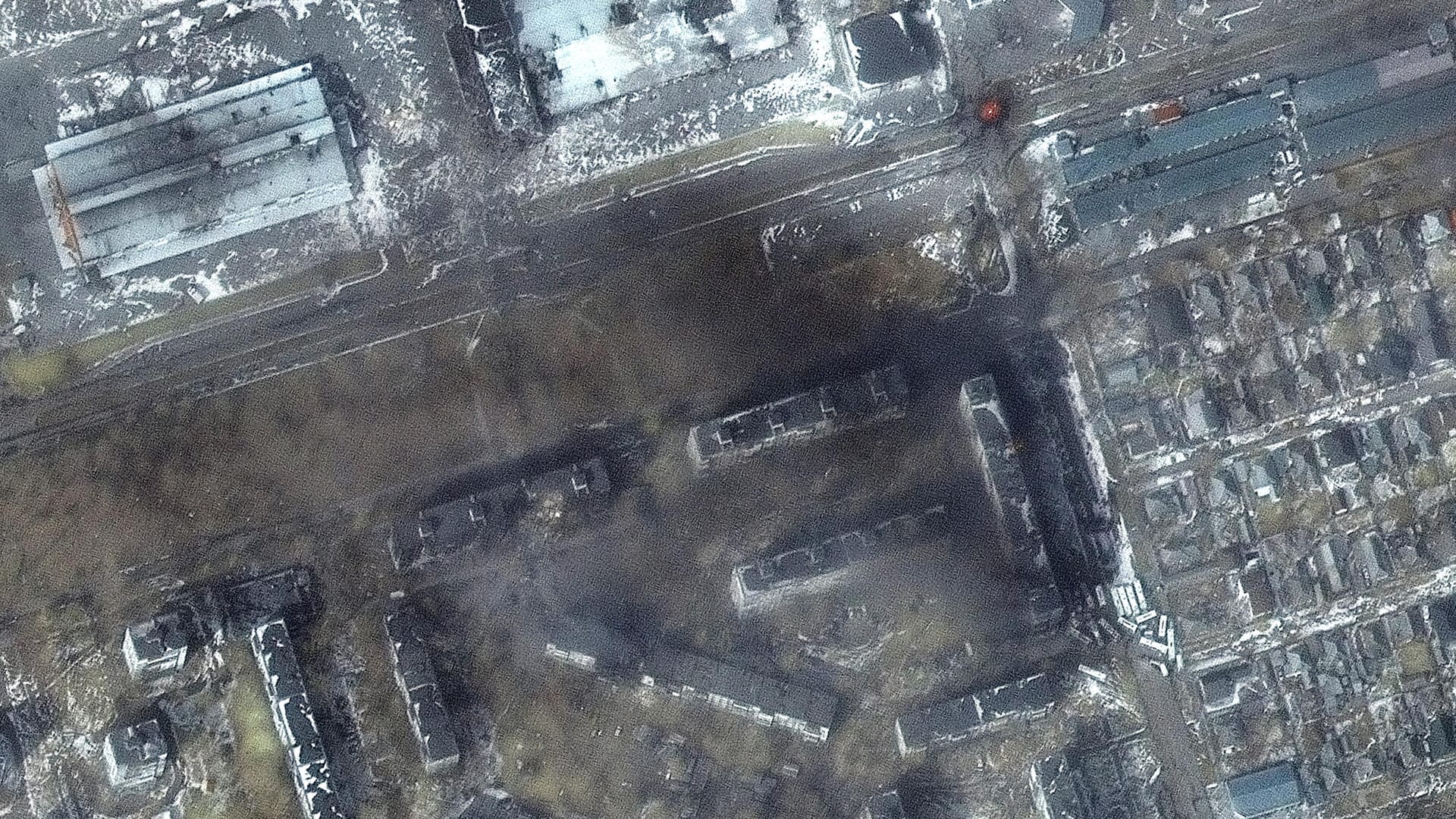 Satellitenbild zeigt Mariupol: Die russische Armee versucht, die Stadt einzunehmen.