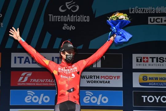 Phil Bauhaus holte sich auf der siebten Etappe der Tirreno-Adriatico seinen ersten Sieg in dieser Saison.