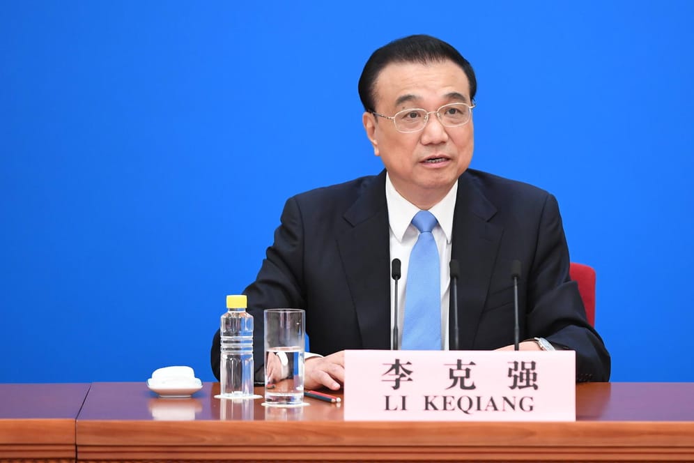 Li Keqiang, Chinas Regierungschef: Er rief zur Zurückhaltung auf.