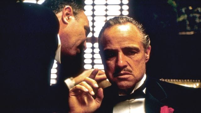 Marlon Brando in "Der Pate" von Francis Ford Coppola. Marlon Brando in "Der Pate" von Francis Ford Coppola.