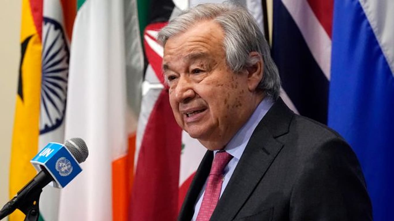 "Die Aussicht auf einen nuklearen Konflikt ist jetzt wieder im Bereich des Möglichen": UN-Generalsekretär António Guterres.