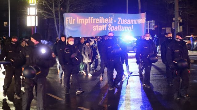 Demonstration gegen Corona-Maßnahmen