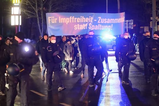 Demonstration gegen Corona-Maßnahmen