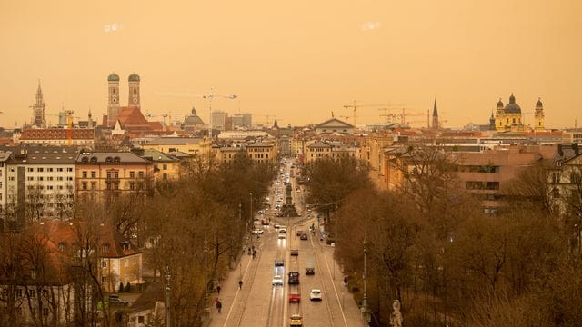 Saharastaub in München
