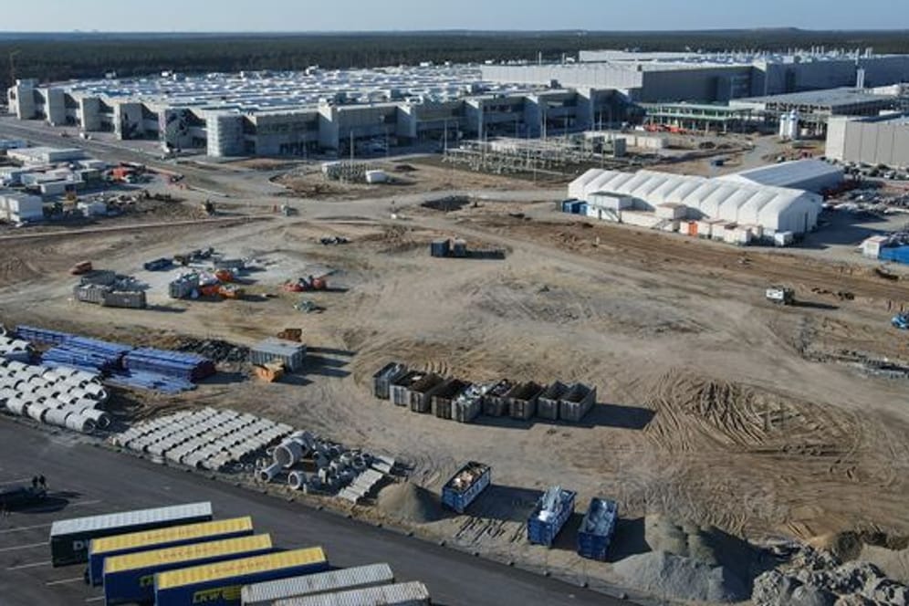Baustelle Tesla Gigafactory Berlin Brandenburg