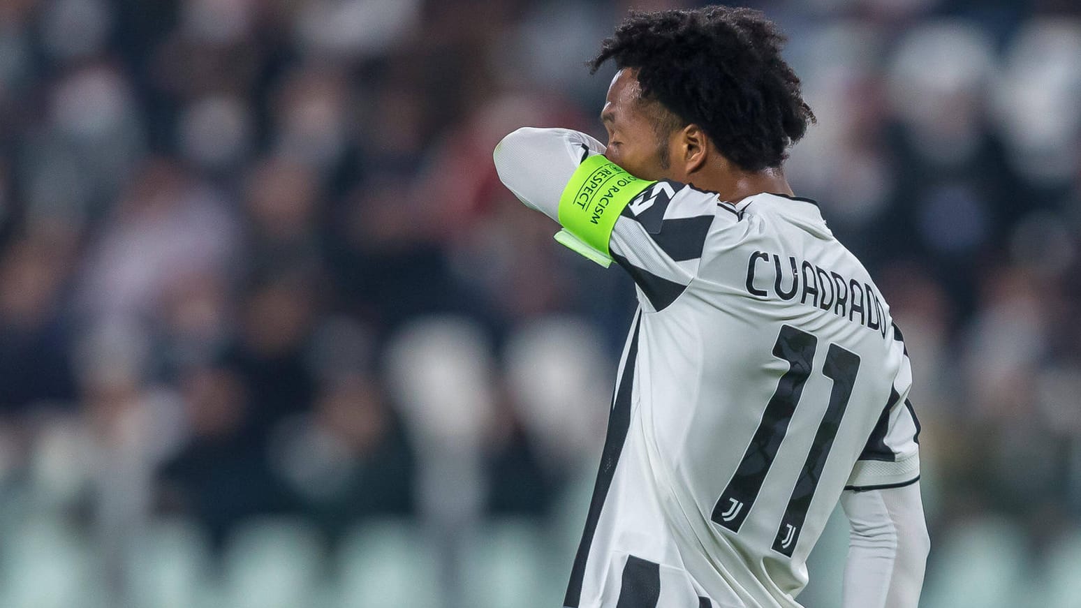 Juve-Kapitän Juan Cuadrado enttäuscht: Sein Team scheiterte in der Champions League.