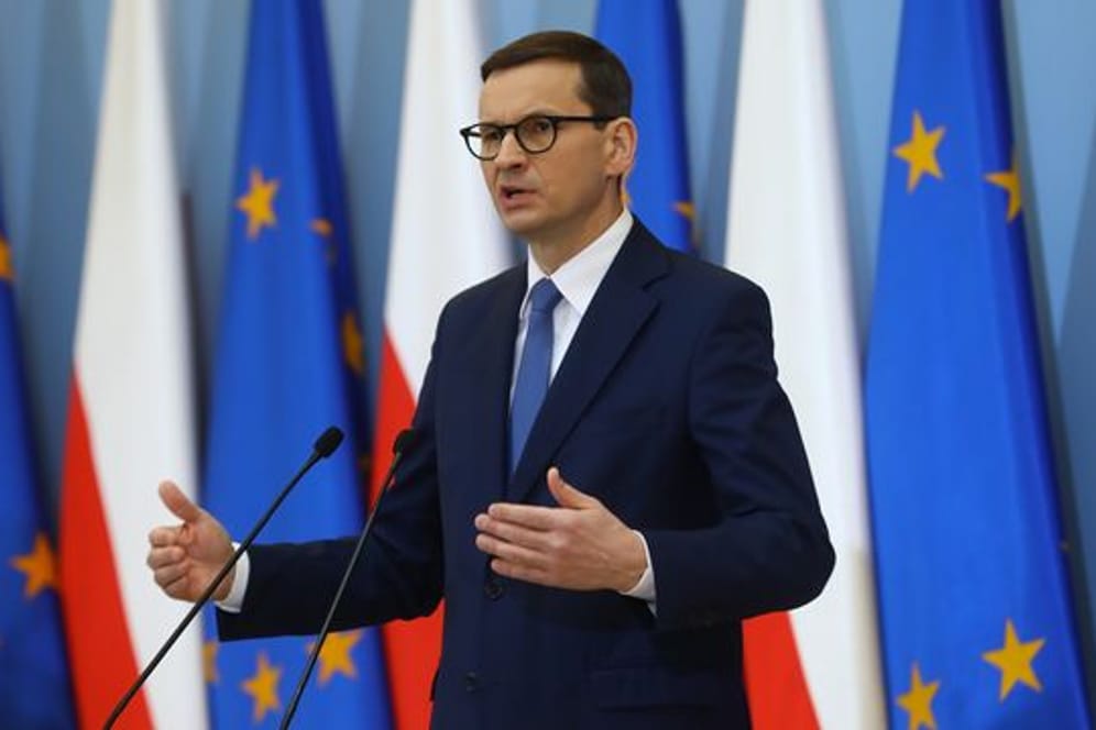 Polens Ministerpräsident Mateusz Morawiecki fordert mehr Solidarität mit der Ukraine.