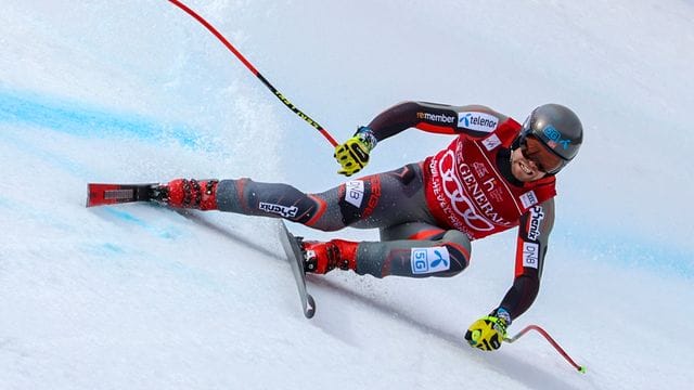 Gehört beim Super-G zu den großen Favoriten: Aleksander Aamodt Kilde aus Norwegen in Aktion.