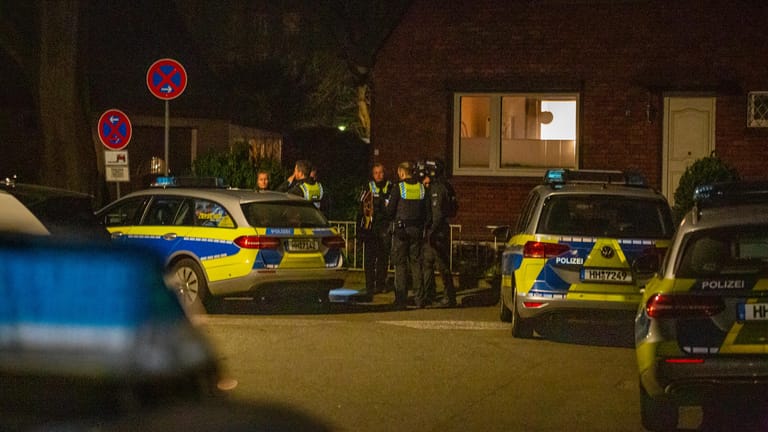 Polizisten in Hamburg-Billstedt: Die Suche nach einem flüchtigen Verbrecher blieb in der Nacht erfolglos.