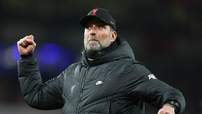 Liverpool-Trainer Jürgen Klopp feiert den Sieg beim FC Arsenal.