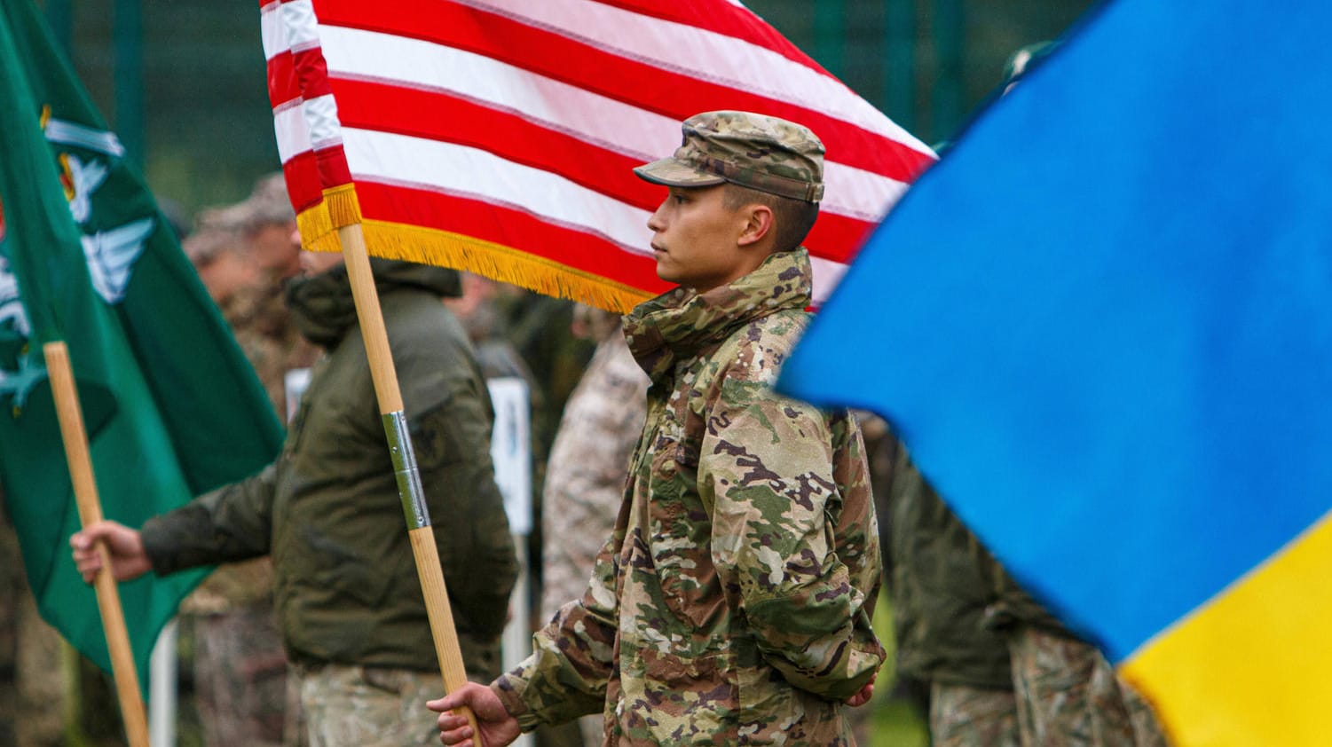 US- und ukrainische Soldaten bei einer gemeinsamen Übung vor dem Krieg: "Mut kann ansteckend sein".