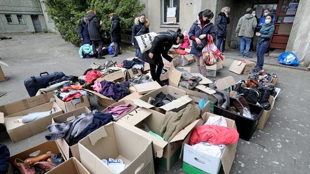 Sachspenden für Flüchtlinge