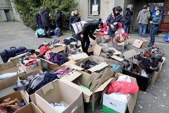 Sachspenden für Flüchtlinge