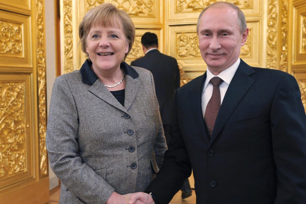 Andere Zeiten: Bundeskanzlerin Angela Merkel mit Russlands Machthaber Wladimir Putin 2012 im Kreml.