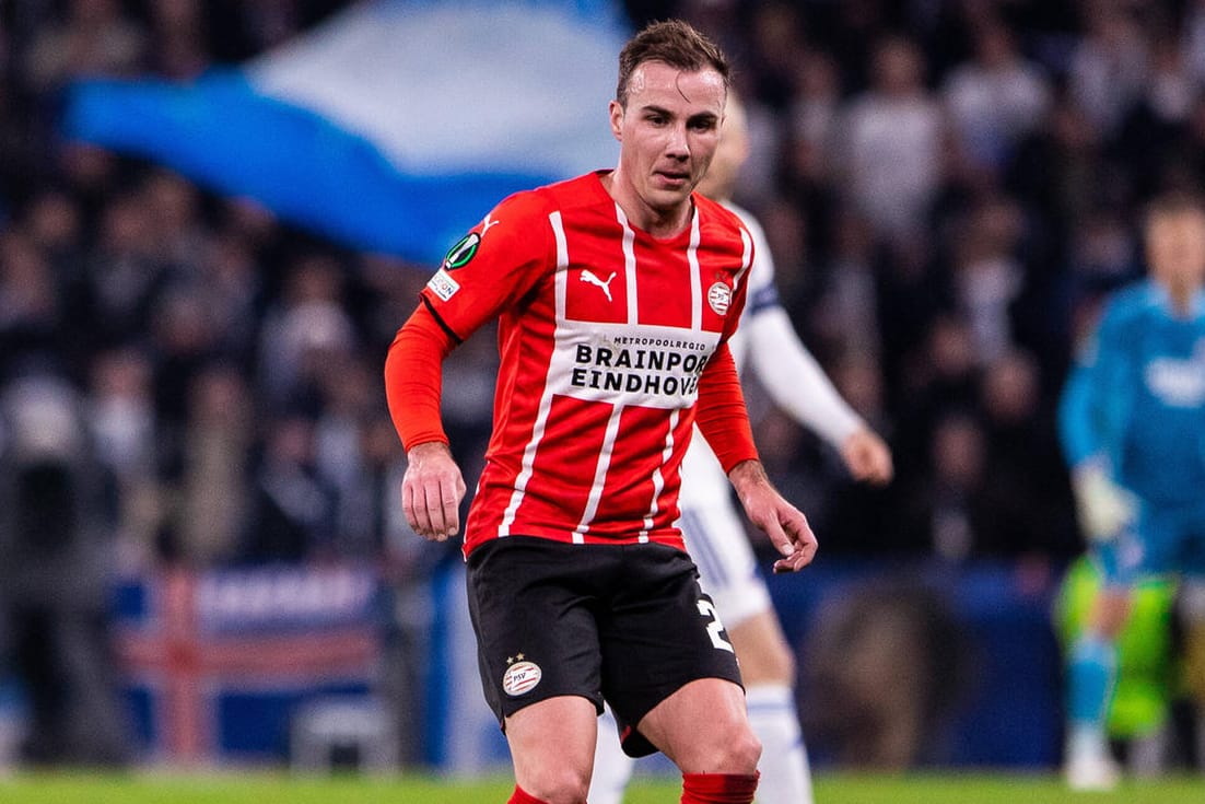 Mario Götze: Der PSV-Spieler zeigte beim 4:0 in Kopenhagen eine starke Leistung.