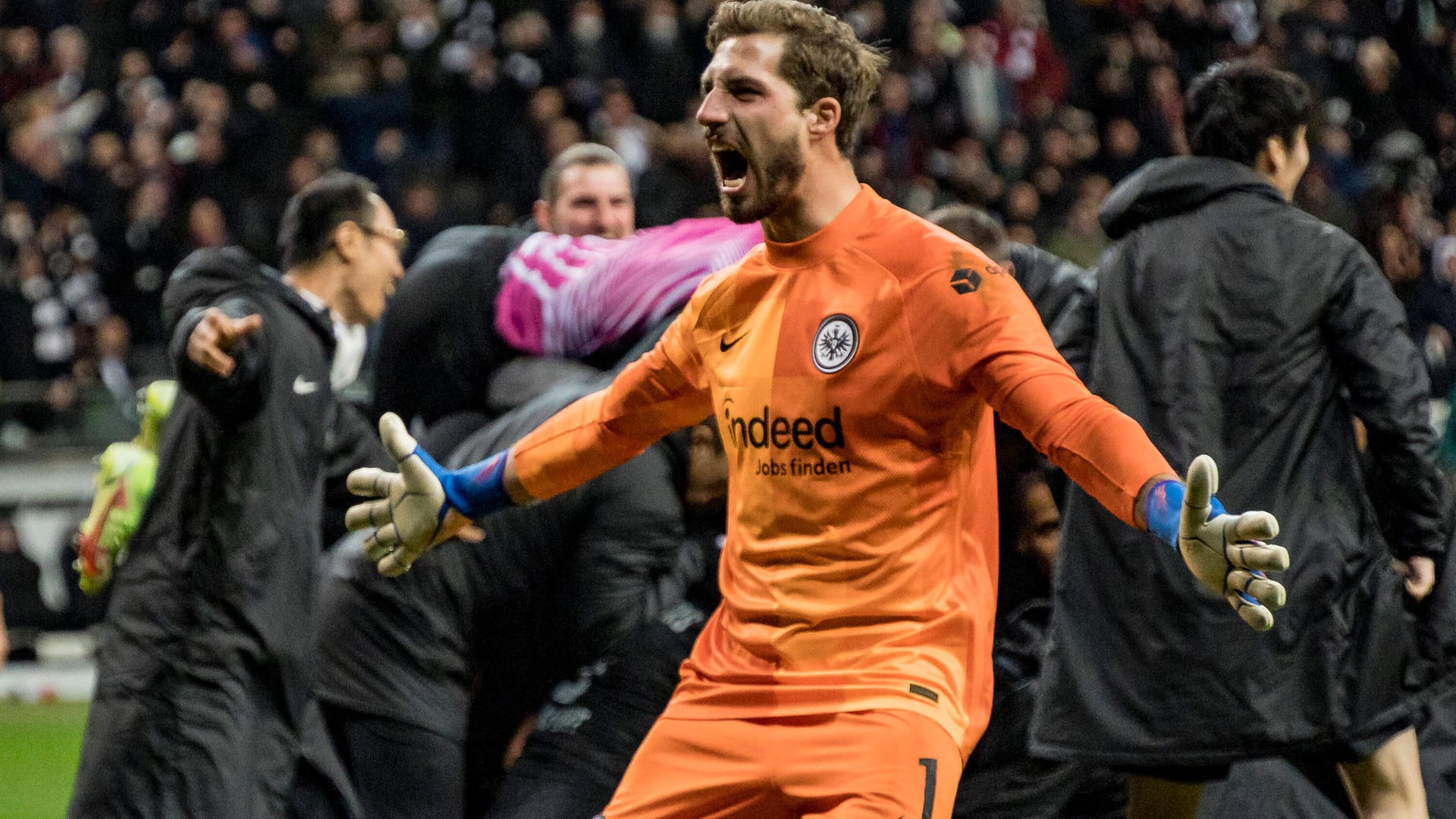 Drama in Frrankfurt: Die SGE um Kevin Trapp steht im Viertelfinale der Europa League.