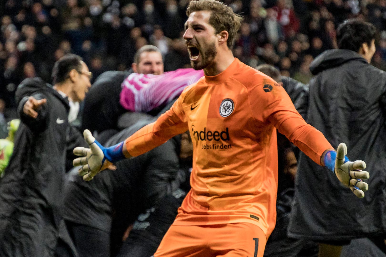 Drama in Frrankfurt: Die SGE um Kevin Trapp steht im Viertelfinale der Europa League.