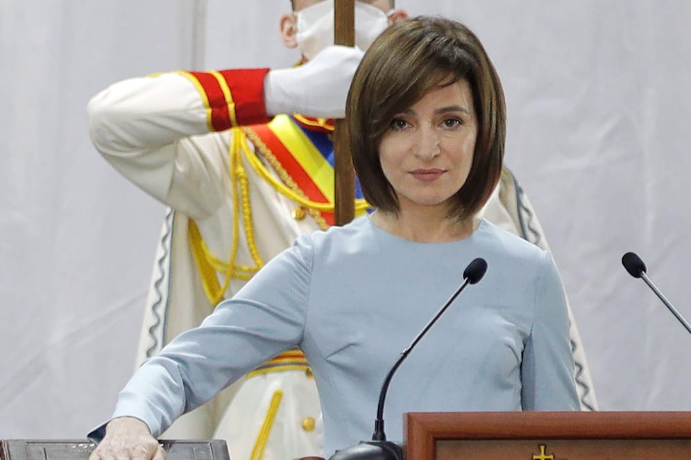 Maia Sandu: Die Präsidentin der Republik Moldau will ihr Land in die Europäische Union führen.