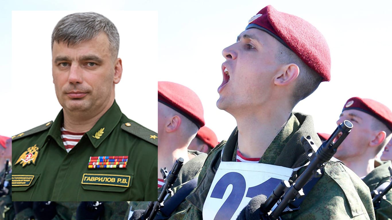 Soldaten der russischen Nationalgarde Rosgvardia und ihr Vize-Chef (links): "Es ist schwer zu sagen, wohin diese Säuberung an der Spitze führt".