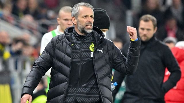 Dortmunds Trainer Marco Rose gibt sich kämpferisch.