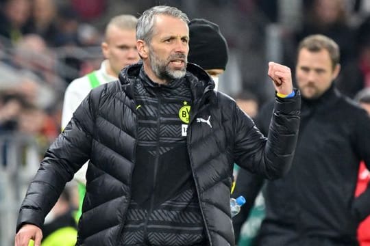 Dortmunds Trainer Marco Rose gibt sich kämpferisch.